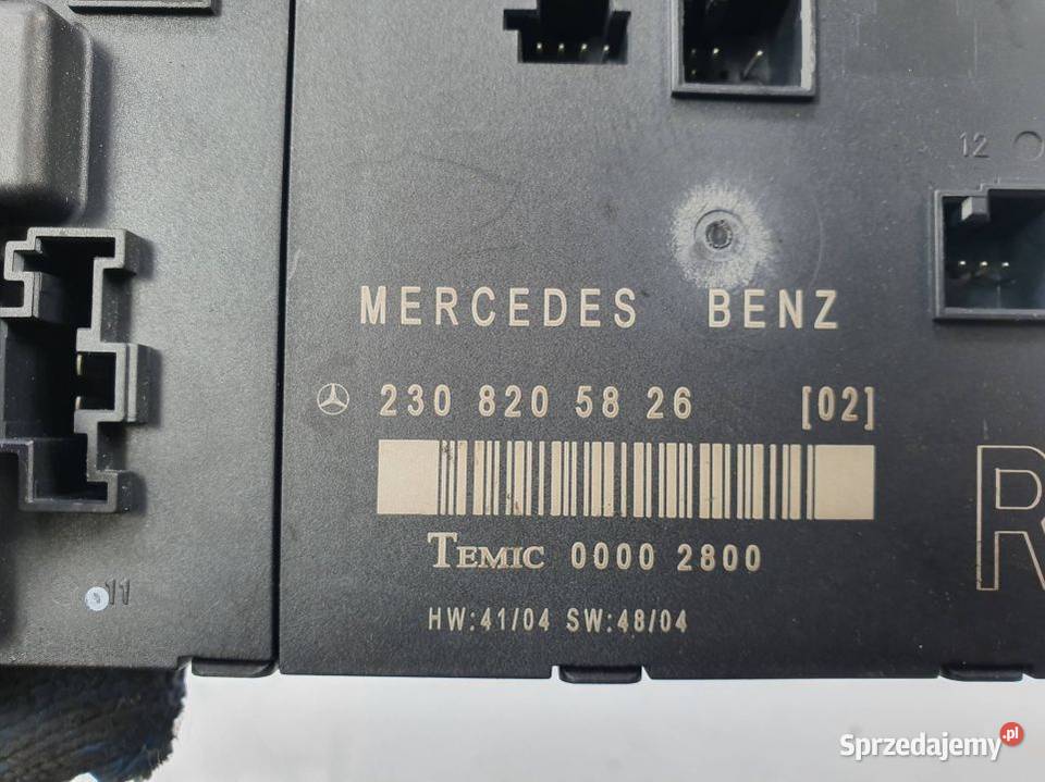 MODUŁ MERCEDES SL500 R230 A2308205826 DRZWI Pozostałe kujawsko-pomorskie Lipno