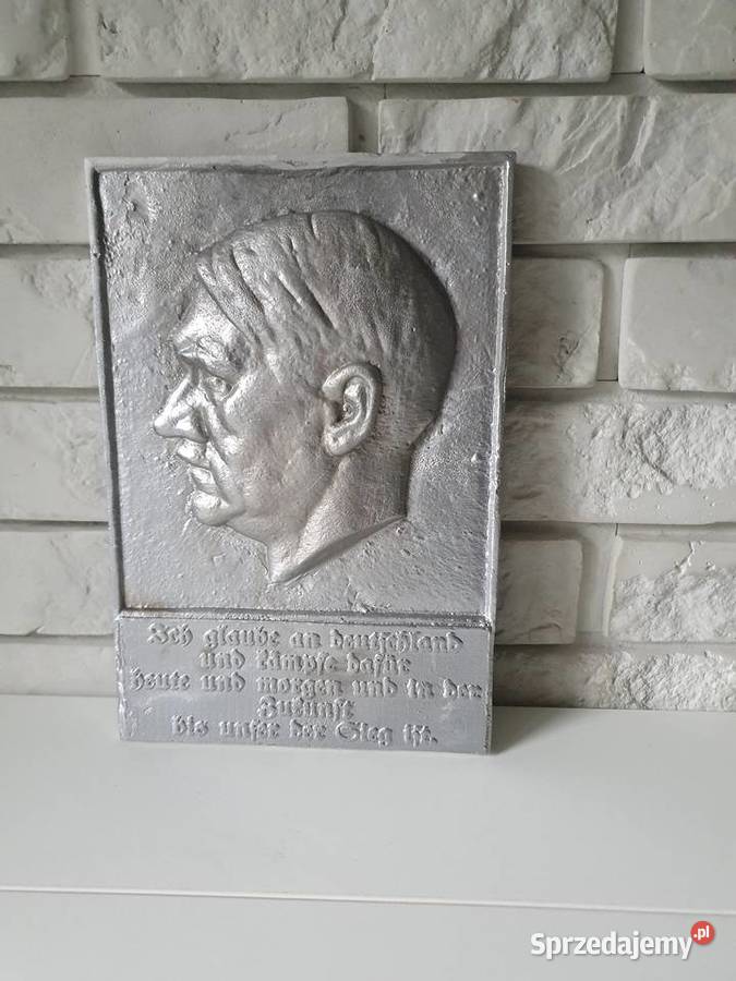Adolf Hitler płaskorzeźba relief plakieta 2030 Solnica