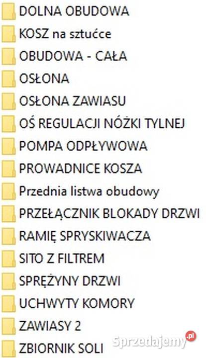 Zmywarka BOSCH części z demontażu Zmywarki Zawonia
