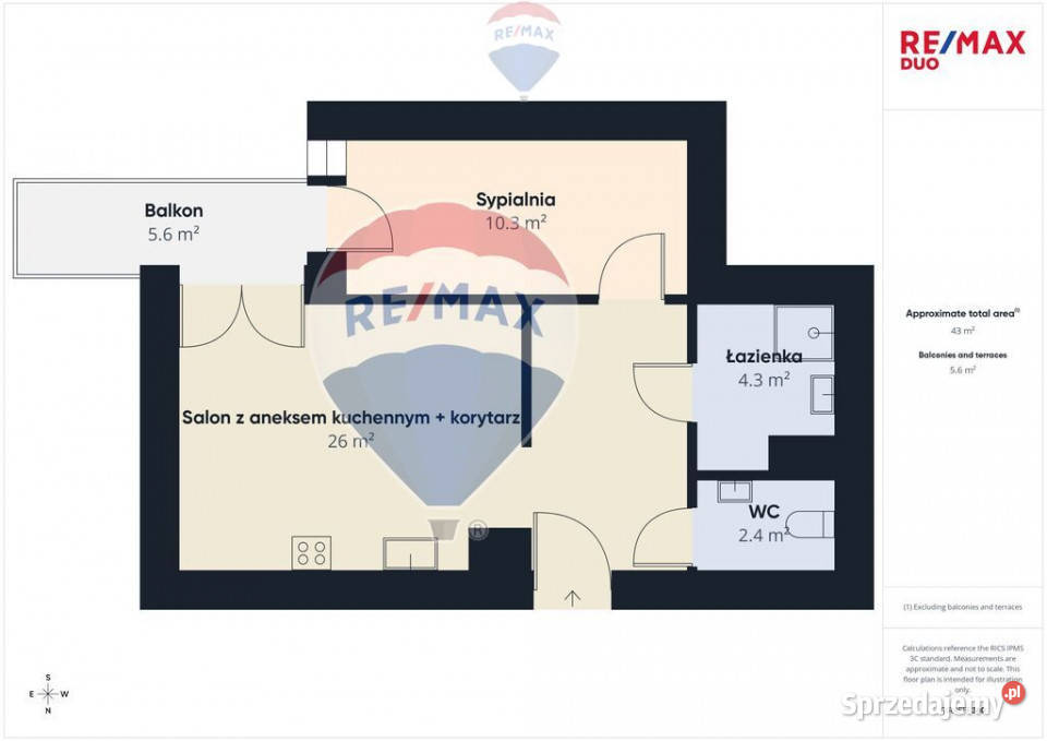 2 pok Prądnik Biały do wejścia Tramwaj 42.27m2 Kraków