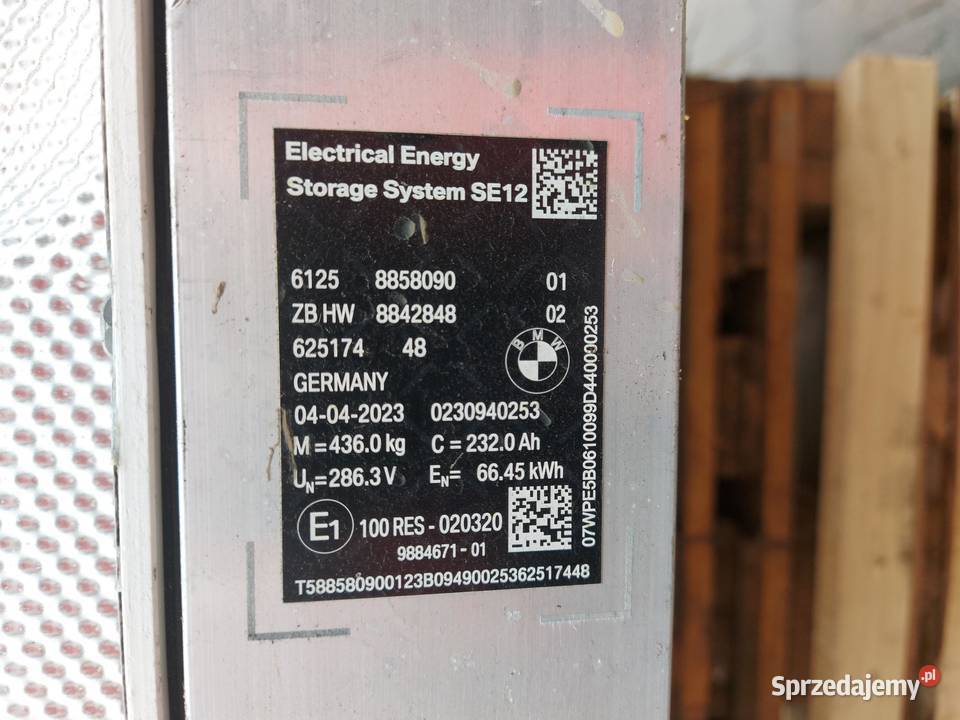 BMW iX1 X1 U11 BATERIA AKUMULATOR 66 kWh magazyn