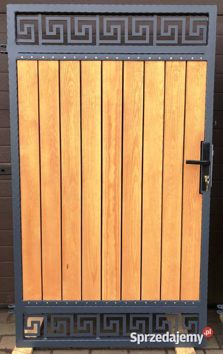 D2 Brama dwuskrzydłowa wjazdowa kuta drewno skrzydłowa Poznań sprzedam