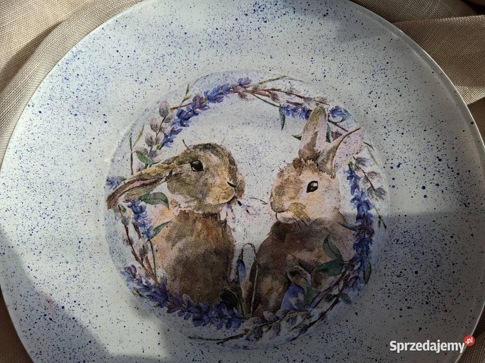 Handmade talerz dekoracyjny szklany sprzedam Talerze i talerzyki Bydgoszcz