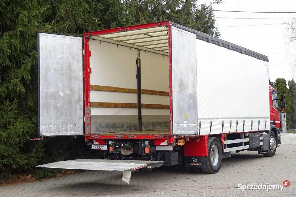 Scania P250 Euro 6 sypialna firanka 18pal winda Góra Kalwaria