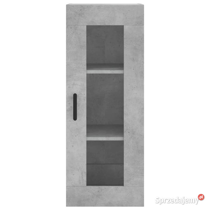Wysoka szafka szarość betonu 345x34x180 Warszawa
