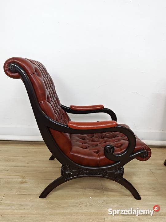 Dwa fotele chesterfield Sandomierz