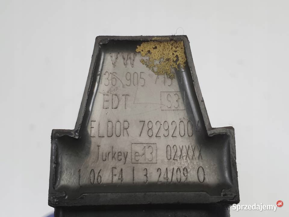 CEWKA ZAPŁONOWA VW Golf VI 14 TSI 036905715F Pozostałe Rudka