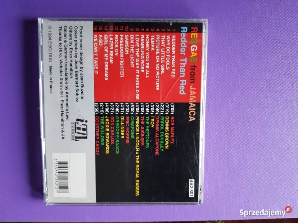 reggae from jamajca redder than red oryginał z