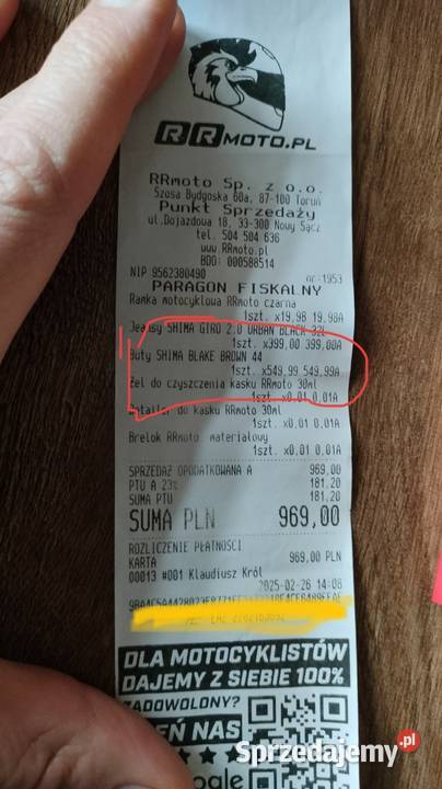 Set SHIMA BLake Buty 44 GWARANCJA 2027 Rękawice Nowy Sącz