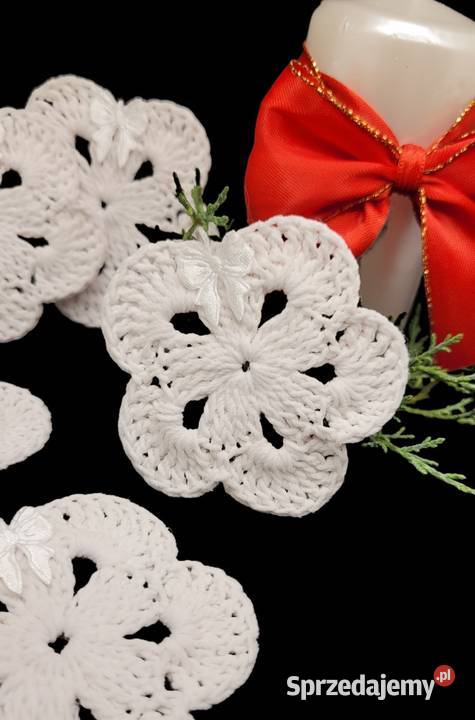 Zawieszki choinkowe kwiatuszki 6 małopolskie Krzywaczka