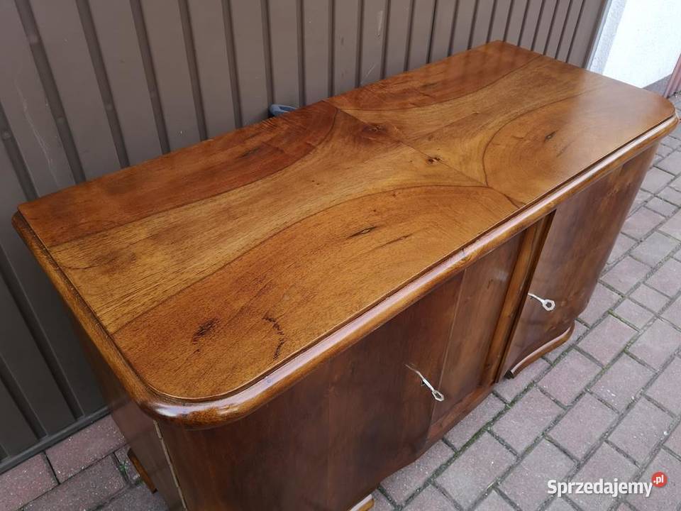 Komoda Szafka RTV ARTDECO Orzech Niska Stara Swarzędz