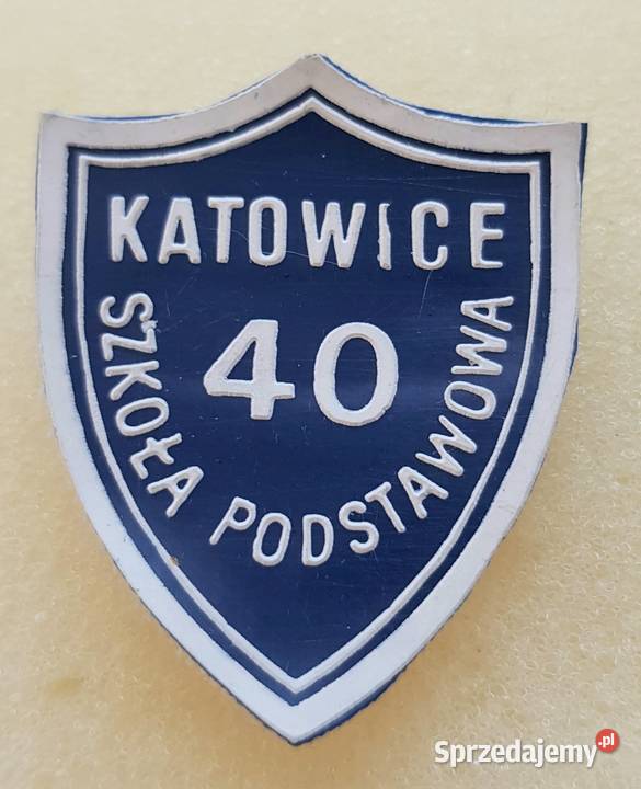 SP 40 Katowice tarcza szkolna PRL