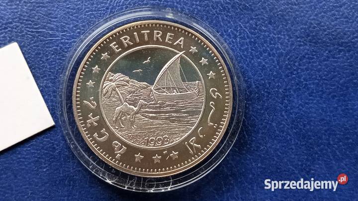 Stare monety 1 dolar 1993 Triceratops Eritrea Lesko
