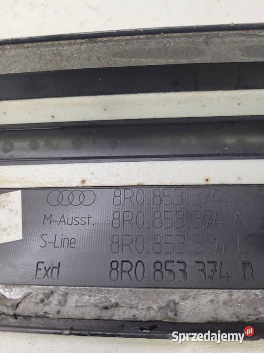 LISTWA PROGOWA PRAWY PRZÓD Q5 8R 8R0853374 Przystajń