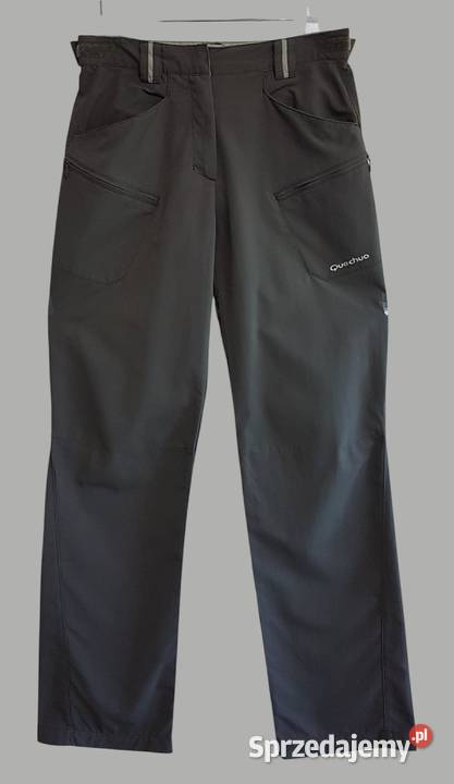 Damskie sportowe spodnie trekkingowe szare