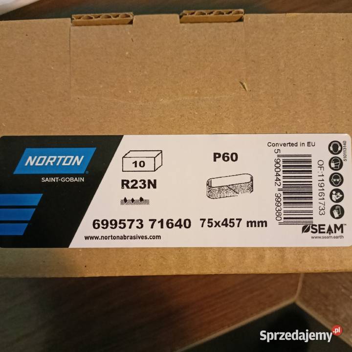 Pas bezkońcowy 75x457 granulacja 60 Norton Bytom