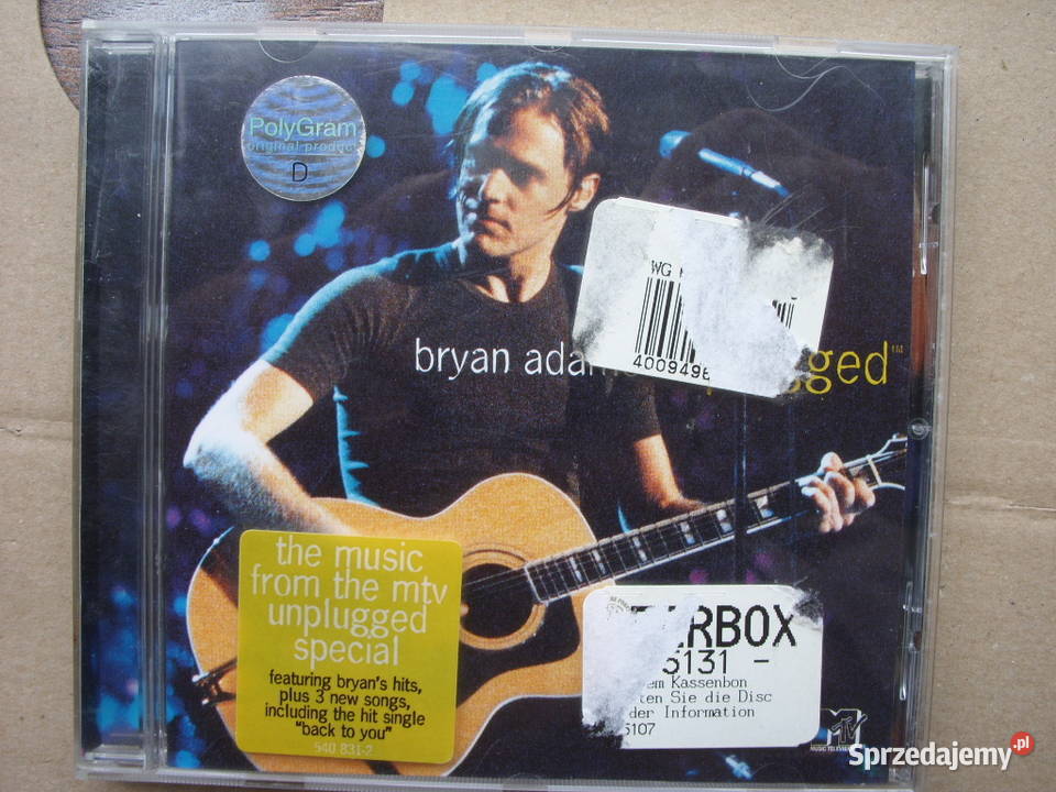 Rock CD bryan adamsunpluged 1997 rock Wołów