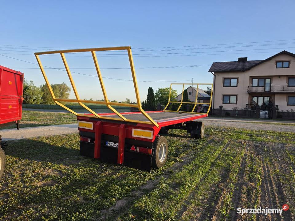 Przyczepa do blotów bel słomy siana Przyczepy rolnicze Rolnictwo Bąków Górny sprzedam