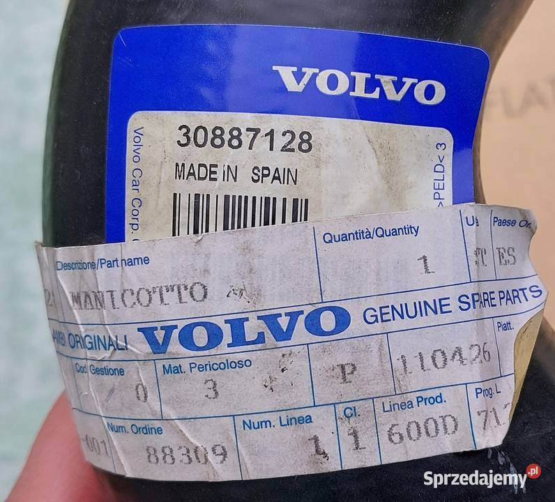 WĄŻ RURA PRZEWÓD VOLVO S40 V40 19D 9900 D4192T2 osobowe dolnośląskie Mielęcin