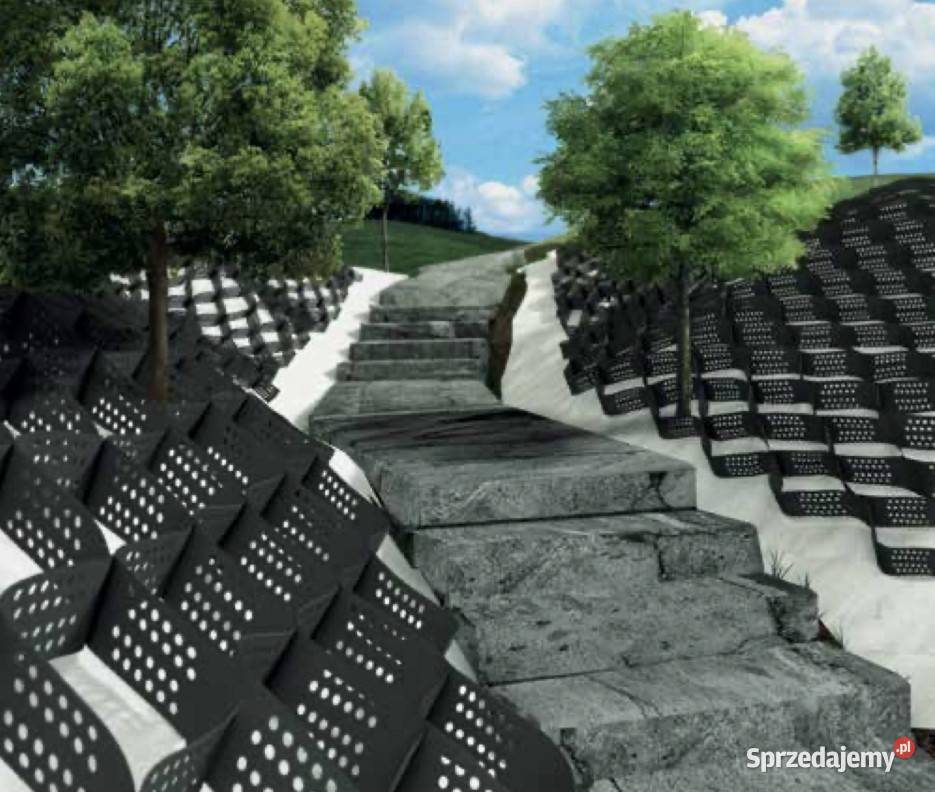 MOCNA GEOKRATA NA SKARPY geokomórka 255 x 600 x Warszawa