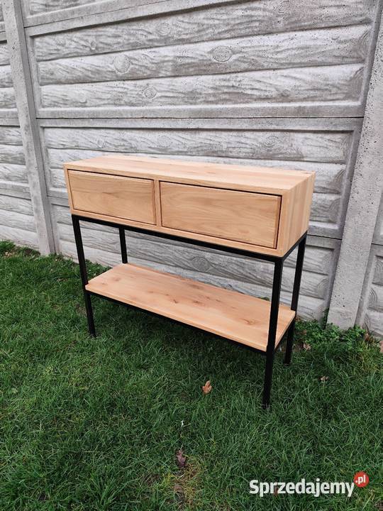 Konsola dębowa loft 90cm Zduńska Wola