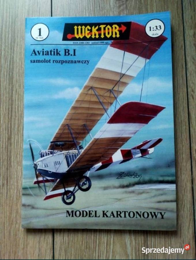 Model kartonowy wektor Aviatik BI 133 Modelarstwo podkarpackie Przemyśl