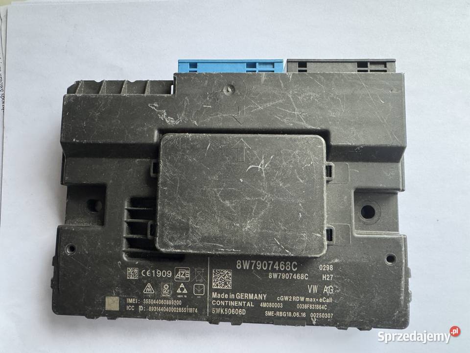 AUDI A4 B9 STEROWNIK MODUŁ GATEWAY 8W7907468C osobowe dolnośląskie Kłodzko sprzedam