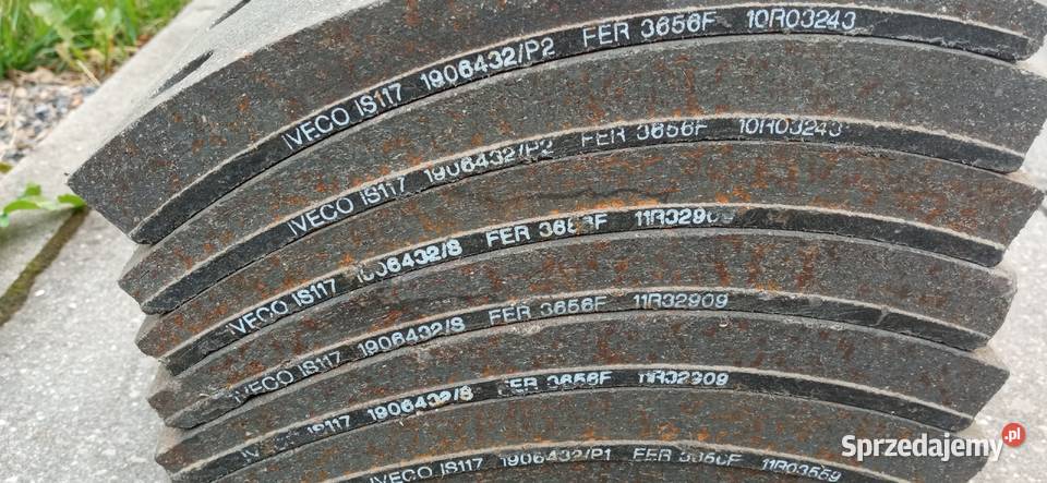 Okładziny szczęk hamulcowych Iveco IS117 Bieliny