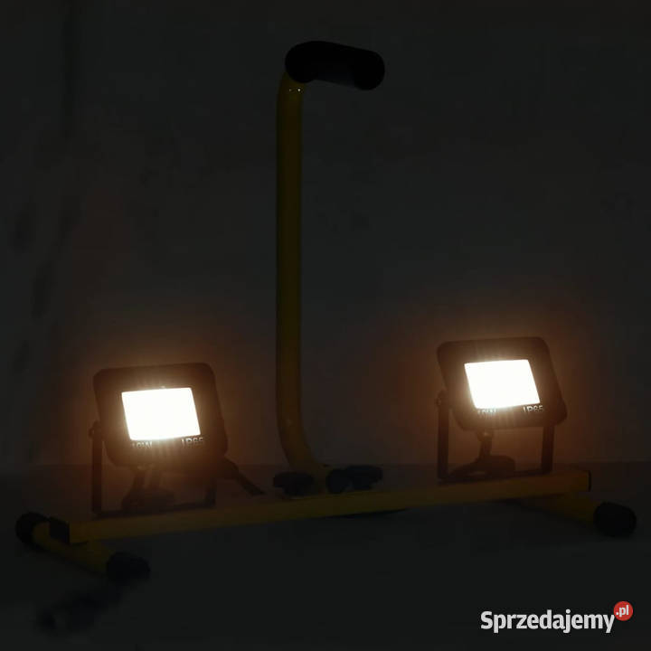 Reflektor LED z uchwytem 2x10 W ciepłe białe Pozostałe Warszawa