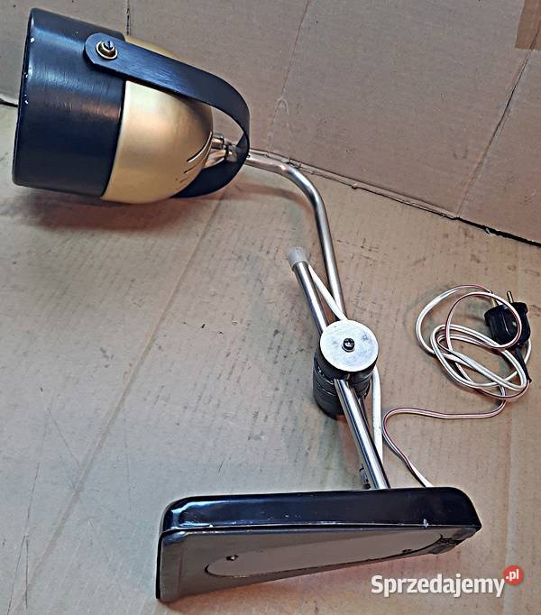 Lampa na biurko z lat PRL Ostrów Wielkopolski