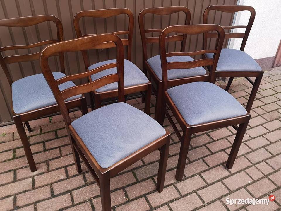 Krzesła ARTDECO Stare Antyk Komplet 6 Sztuk Swarzędz
