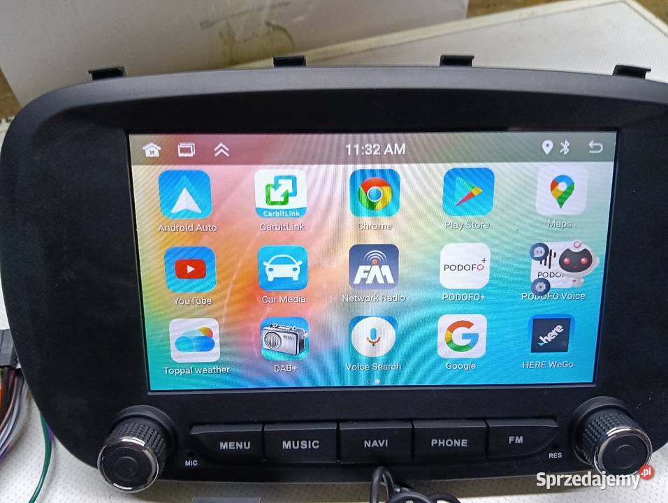 Radionawigacja GPS android Fiat 500x mazowieckie Drążdżewo Nowe sprzedam