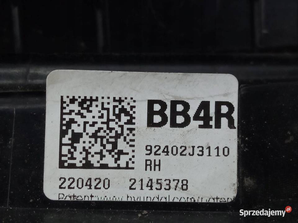 LAMPA TYŁ PRAWA EUROPA N 92402J3110 Hyundai osobowe świętokrzyskie
