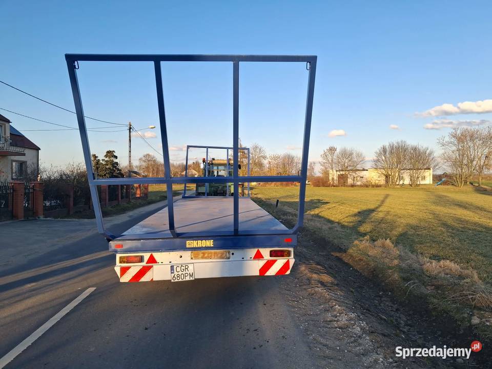 Przyczepa do bel skrzynio palet slomy Mgoszcz