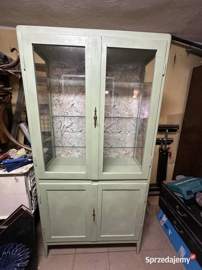 Unikatowa witryna ręcznej renowacji vintage 85cm wielkopolskie