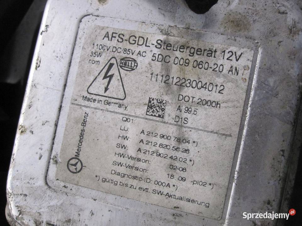 MERCEDES E IV W212 12r lampa lewa przód świętokrzyskie