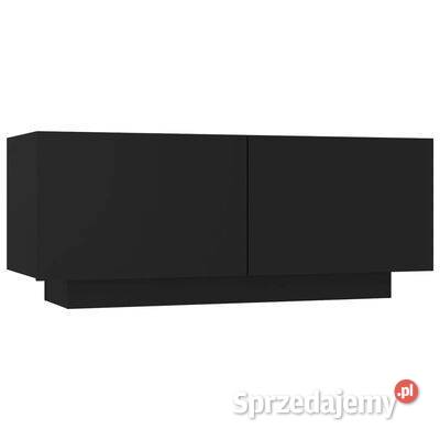 vidaXL Szafka pod TV, czarna, 100x35x40 cm, płyta wiórowa