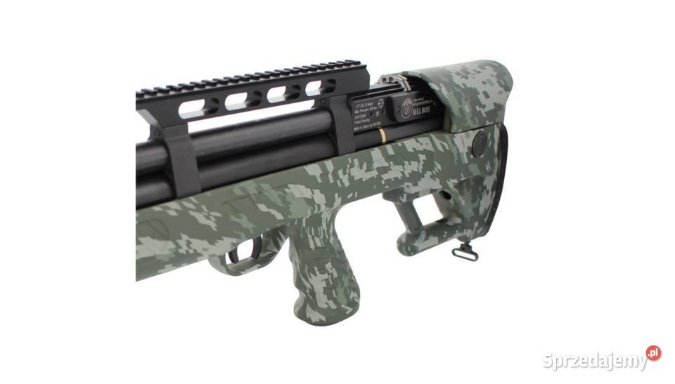 Wiatrówka PCP Hatsan BullBoss M2 Camo tłumik QE Trzcianka