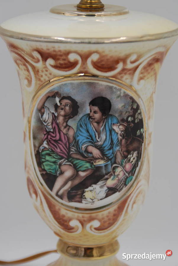 Piękna stara porcelanowa lampka Włochy wielkopolskie Poznań sprzedam