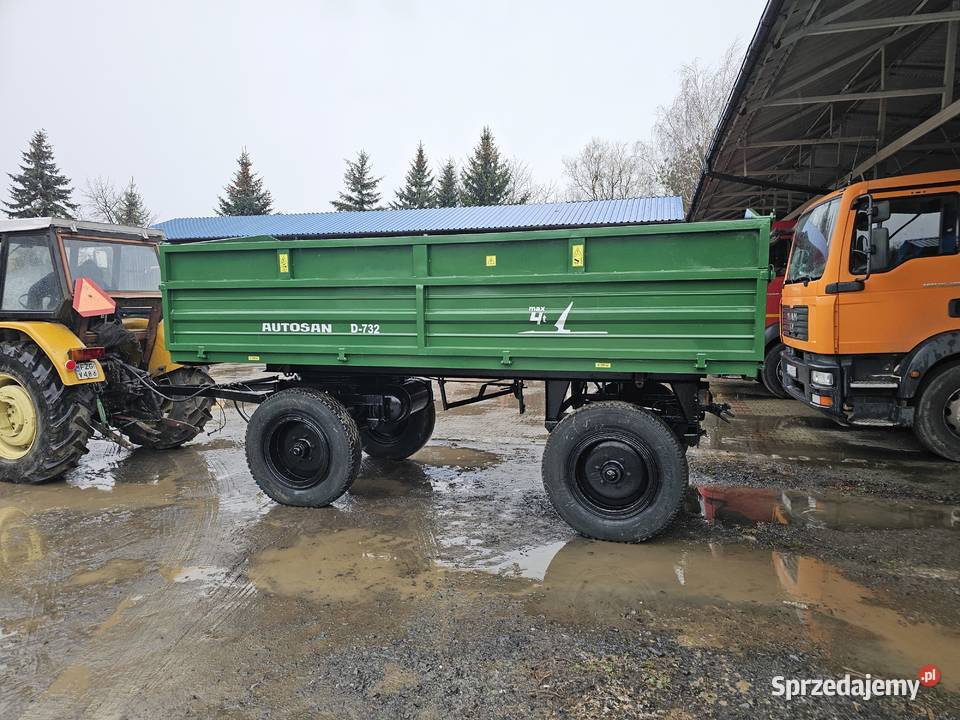 Przyczepa Autosan D732 nowe burty zarejestrowana Lubin