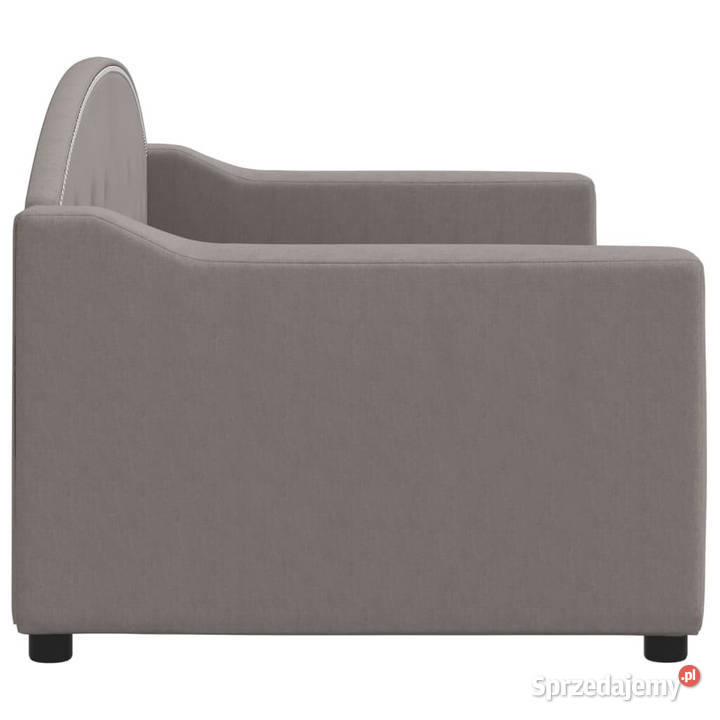 Sofa z funkcją spania kolor taupe obite tkaniną 223cm Warszawa