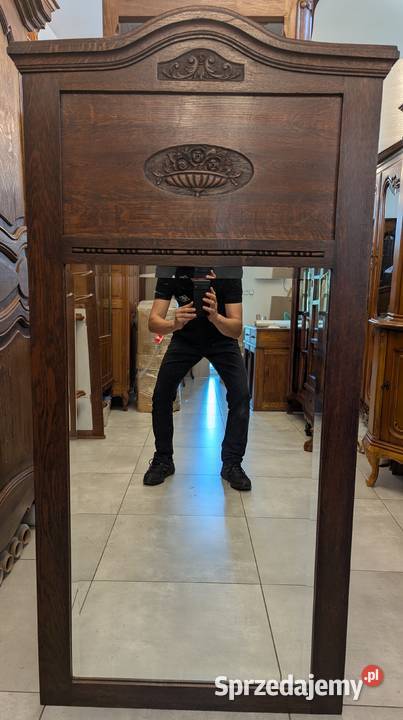 ładne dębowe lustro secesyjnesklep Dąbrowa Dąbrowa Górnicza