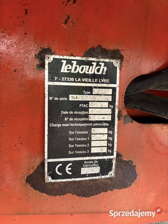 Rozrzutnik obornika Le Boulch 13 t mazowieckie Myszyniec sprzedam