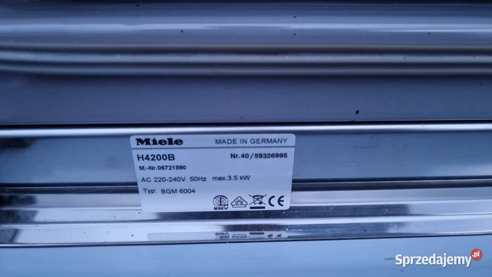 Piekarnik Miele H 4200 B chowane pokrętła 76L A Wrocław