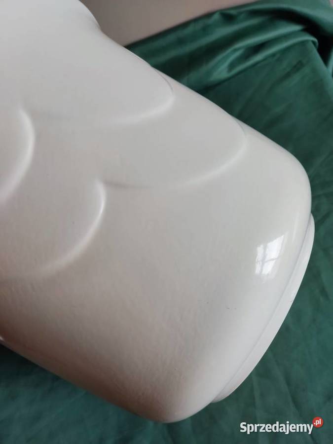 Donica doniczka ceramiczna biało kremowa fi 255 opolskie Głuchołazy