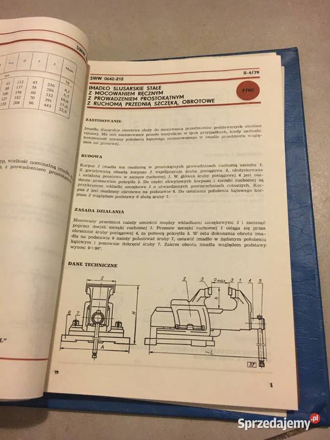 Katalog narzędziowy Narzędzia tom 2 z 1979 roku Łęczyca