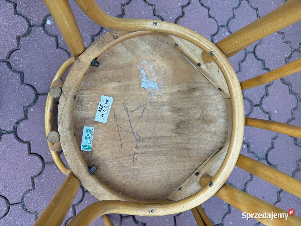 Krzesła gięte 5 Fameg do renowacji art deco Sulbiny