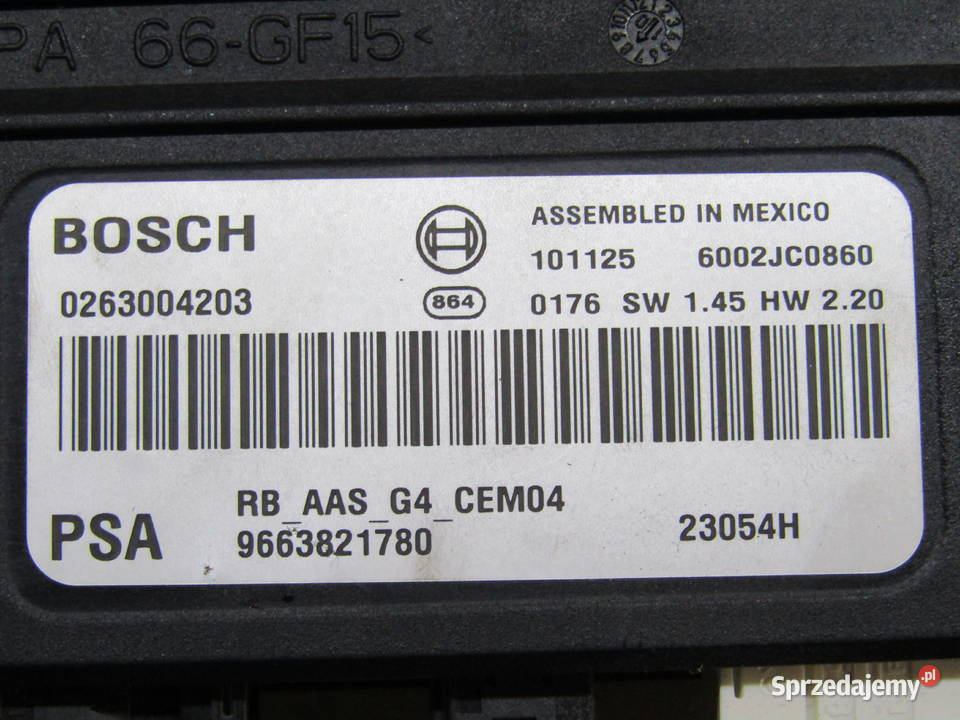 MODUŁ PDC PARKTRONIC CITROEN C5 X7 SEDAN Mysłaków
