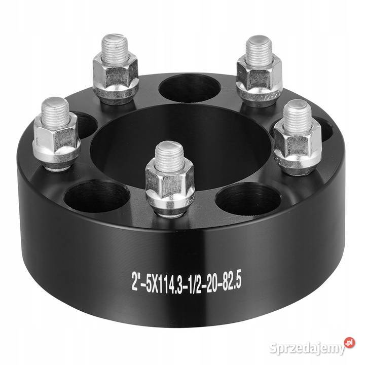 Dystanse 4sztuki 5x1143 czarne 51mm 4 na oś Szczerbice