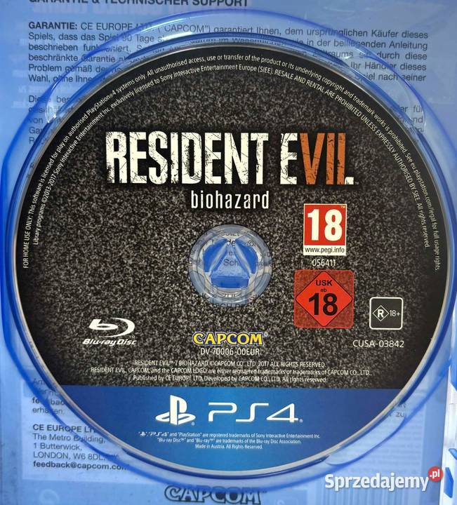 Gra 4 Resident Evil Biohazard warmińsko-mazurskie Elbląg